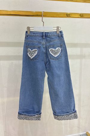 Jeans imprimée léopard