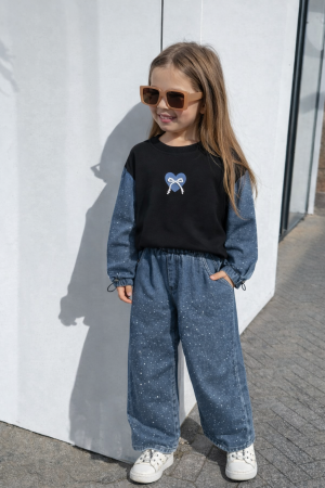 Ensemble jeans perle