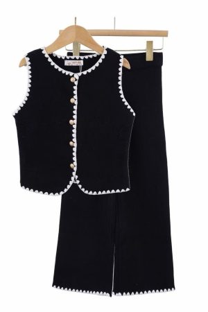 Ensemble sans manche noir